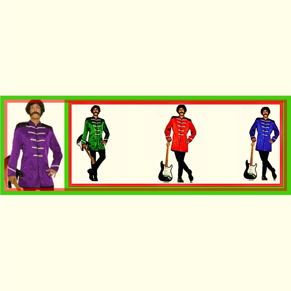Military Style Jacket British ExplosionCostume die-hard fans of 60's rock & roll